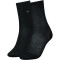 2er Pack TOMMY HILFIGER Diamond Structure Socken Damen 001 - black 35-38