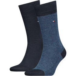 2er Pack TOMMY HILFIGER Birdseye Socken Herren 004 -...
