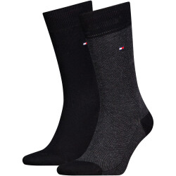 2er Pack TOMMY HILFIGER Birdseye Socken Herren 002 -...