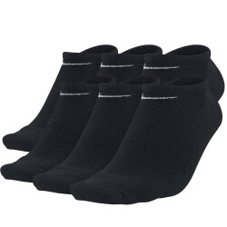3er Pack NIKE Value No Show Sneakersocken schwarz S (34-38)