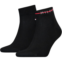 2er Pack TOMMY HILFIGER Stripe Quarter Socken Herren 003...