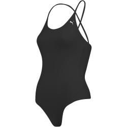 PUMA Swim V-Neck Crossback Badeanzug Damen 03 - black XS