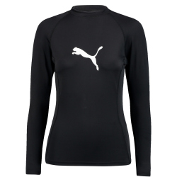 PUMA Swim langarm Rashguard Shirt Damen 01 - black XS