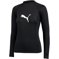 PUMA Swim langarm Rashguard Shirt Damen 01 - black XS