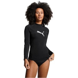 PUMA Swim langarm Rashguard Shirt Damen 01 - black XS