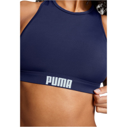 PUMA Swim Racerback Bikini-Oberteil Damen 03 - navy XS
