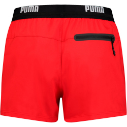 PUMA Swim Logo Shorts Length BadeShortss Herren 02 - red XS