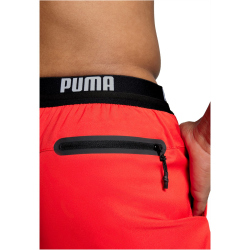 PUMA Swim Logo Shorts Length BadeShortss Herren 02 - red XS