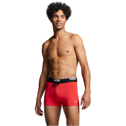 PUMA Swim Logo Badehose Herren 02 - red XS