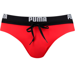 PUMA Swim Logo Brief Badehose Herren 02 - red XS