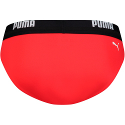 PUMA Swim Logo Brief Badehose Herren 02 - red XS
