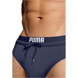 PUMA Swim Logo Brief Badehose Herren 01 - navy XS