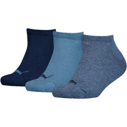 3er Pack PUMA Invisible Socken Kinder 38 - denim blue 23-26