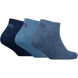 3er Pack PUMA Invisible Socken Kinder 38 - denim blue 23-26