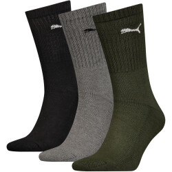 3er Pack PUMA Crew Socken 28 - green combo 35-38