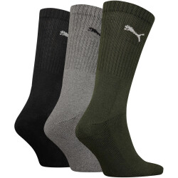 3er Pack PUMA Crew Socken 28 - green combo 35-38
