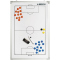 DERBYSTAR Fußball Taktiktafel mit Tasche weiß