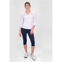 BIDI BADU Crew V-Neck Tennis-Langarmshirt Damen