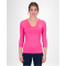 BIDI BADU Crew V-Neck Tennis-Langarmshirt Damen