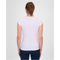 BIDI BADU Crew V-Neck Tennisshirt Damen WH - white XS