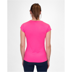 BIDI BADU Crew V-Neck Tennisshirt Damen PK - pink XS