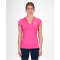 BIDI BADU Crew V-Neck Tennisshirt Damen PK - pink S
