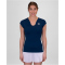 BIDI BADU Crew V-Neck Tennisshirt Damen DBL - dark blue S
