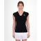 BIDI BADU Crew V-Neck Tennisshirt Damen BK - black XS