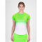 BIDI BADU Crew Tennisshirt Damen NGNWH - neon green, white XS