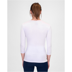 BIDI BADU Crew V-Neck Tennis-Langarmshirt Damen WH -...
