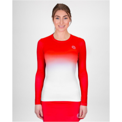 BIDI BADU Crew Gradiant Tennis-Langarmshirt Damen RDWH -...