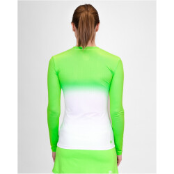 BIDI BADU Crew Gradiant Tennis-Langarmshirt Damen NGNWH - neon green, white XS