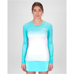 BIDI BADU Crew Gradiant Tennis-Langarmshirt Damen AQWH -...
