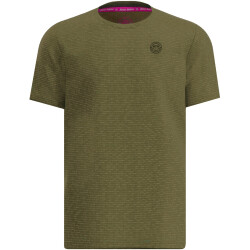 BIDI BADU Crew Two Colored Tennisshirt Herren OL - olive XS