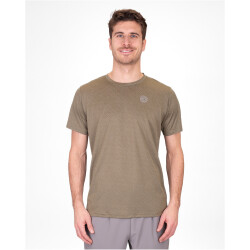 BIDI BADU Crew Two Colored Tennisshirt Herren OL - olive XS