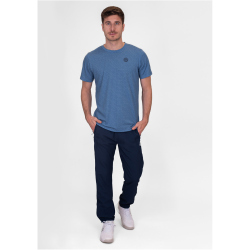 BIDI BADU Crew Two Colored Tennisshirt Herren BL - blue S