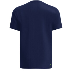 BIDI BADU Crew Inside Out V-Neck Tennisshirt Herren DBLLM - dark blue, lime XS