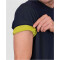 BIDI BADU Crew Inside Out V-Neck Tennisshirt Herren DBLLM - dark blue, lime XS