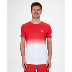 BIDI BADU Crew Tennisshirt Herren RDWH - red, white XS