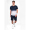 BIDI BADU Crew Tennisshirt Herren DBLWH - dark blue, white XS
