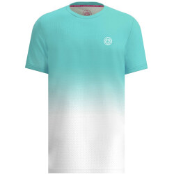 BIDI BADU Crew Tennisshirt Herren AQWH - aqua, white S