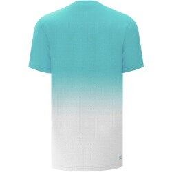 BIDI BADU Crew Tennisshirt Herren AQWH - aqua, white S