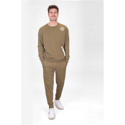 BIDI BADU Chill Wide Leg Jogginghose Herren OL - olive XS