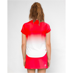 BIDI BADU Crew Tennisshirt M&auml;dchen RDWH - red, white 140
