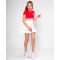 BIDI BADU Crew Tennisshirt M&auml;dchen RDWH - red, white 140
