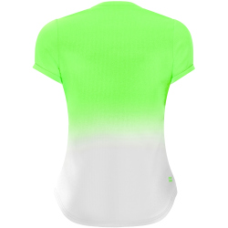 BIDI BADU Crew Tennisshirt M&auml;dchen NGNWH - neon green, white 140
