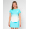BIDI BADU Crew Tennisshirt M&auml;dchen AQWH - aqua, white 140