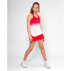 BIDI BADU Crew Tennis-Tanktop M&auml;dchen RDWH - red, white 140