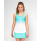 BIDI BADU Crew Tennis-Tanktop M&auml;dchen AQWH - aqua, white 140