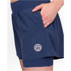 BIDI BADU Crew 2in1 Tennisshorts M&auml;dchen DBL - dark blue 128
